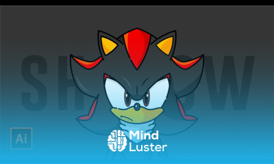 How to Draw Shadow the Hedgehog Adobe Illustrator Tutorial