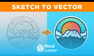 Adobe Illustrator Tutorial Create a Vector Logo from a Sketch in 2024