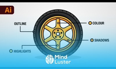 Adobe Illustrator Tutorial How to Create Car Wheels from Start to Finish