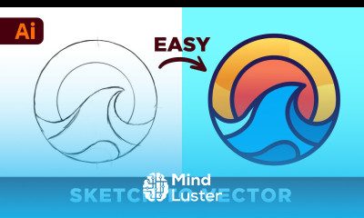 Adobe Illustrator Tutorial Create Logo from Sketch to Vector