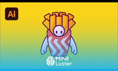 Flat Design Fall Guys Skin Adobe Illustrator CC Step by Step Tutorial for Beginners