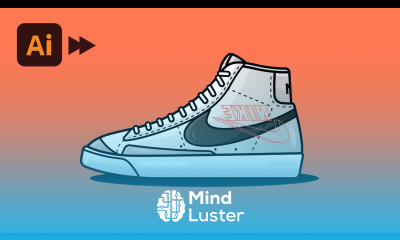 Draw Anything in Adobe Illustrator Nike Sneaker Process Video