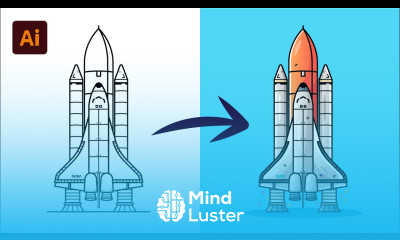 Adobe Illustrator Tutorial How to draw a Rocket Vector HD