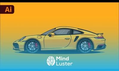 How to Create a Flat Vector Car in Adobe Illustrator in 2024