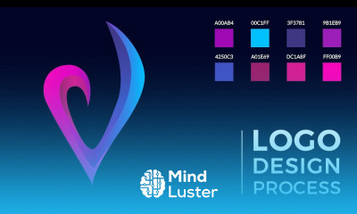 Letter Logo Design Tutorial in Adobe illustrator Letter V