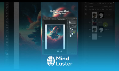 Double Exposure Effect Using Clip Mask shorts photoshop