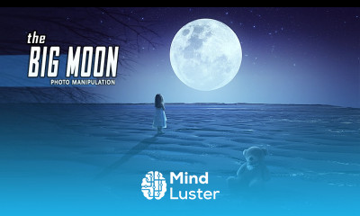 The Big Moon Photoshop Manipulation Tutorial Fantasy Scene Effects