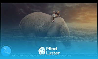Bear Under Water Surreal Manipulation Photoshop Tutorial
