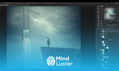 Making Surreal Waterfall Window Manipulation Scene Effect In Photoshop