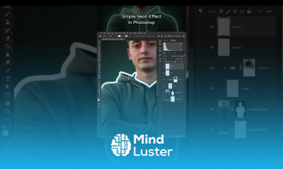 Neon Effect in Photoshop shorts photoshop rafya