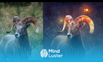Glow Effect Fantasy Bighorn Photoshop Tutorial