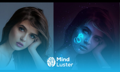 Tattoo Glow in the Dark Portrait Effect Photoshop Tutorial