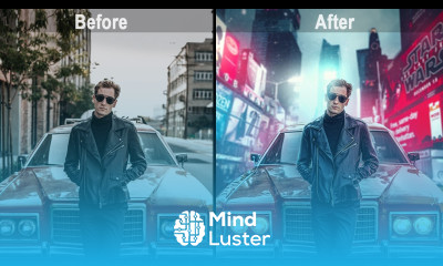 How to Change Background City Night Lights in Photoshop Tutorial