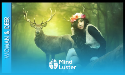 Photoshop Manipulation Effect Woman Deer PHOTOSHOP CS6