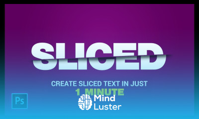 Sliced Text Effect in Photoshop 1 Minute Tutorial Photoshop Tutorial