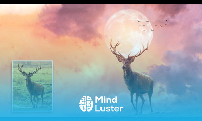 Deer of Moon Photo Manipulation Photoshop Tutorial