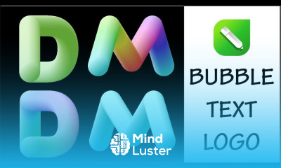 Bubble Alphabet Logo Concept