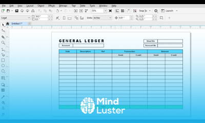 Classic Ledger Creation in CorelDraw