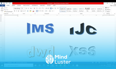 LOGO TEXT IN MS WORD