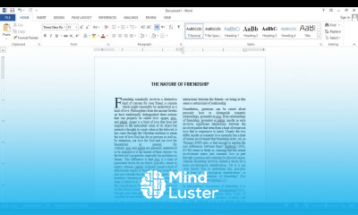 2 Columns Article Composing in MS Word