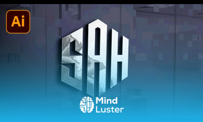 Logo Design Illustrator SAH Logo Design Hexagon letter logo illustrator Grid logo Design