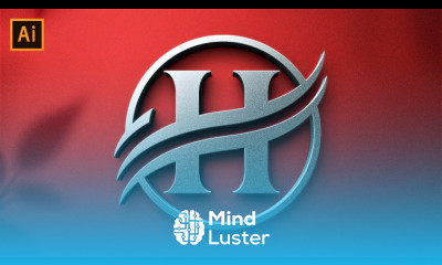 Adobe Illustrator Tutorial Letter H Logo Design With Circle Swoosh Border