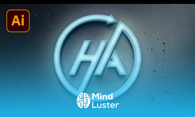 Professional logo design HA Logo Design illustrator Letter logo design illustrator tutorial