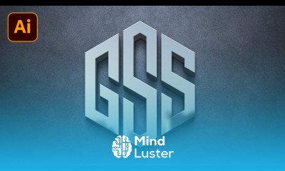 Logo design illustrator GSS logo design Hexagon letter logo illustrator Grid logo design