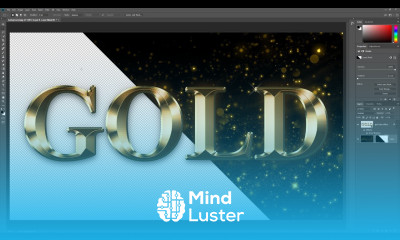 Photoshop Gold Text Effect Part 2 Remove the Background