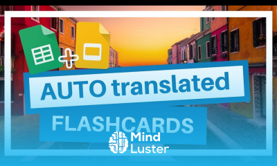 Make your own Flashcards in multiple Languages Automatically