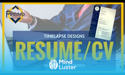 Quick CV Design in Google Drawings Timelapse