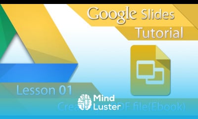 Google Slides Tutorial 01 Creating a PDF E Book