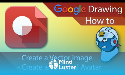 Google Drawings Tutorial 02 Creating a Vector image Avatar