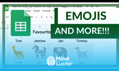 Amazing spreadsheets with Emojis Symbols and more