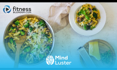 Easy 20 Minute Dinner Healthy Broccoli and Mushroom Pasta