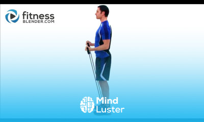 Bicep Tricep Super Set Workout Resistance Band Exercises