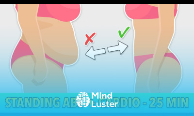 25 MIN STANDING ABS CARDIO HIIT WORKOUT BURN BELLY FAT