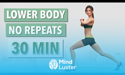 30 MIN INTENSE LOWER BODY WORKOUT NO JUMPING NO REPEATS