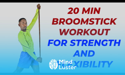 20 Minute FULL BODY Broomstick Workout for Strength and Flexibility