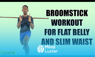 30 Min Broomstick Workout for A Flat Belly and Slim Waist