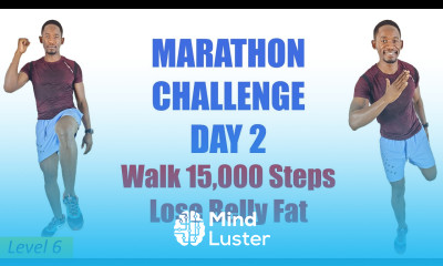 MARATHON CHALLENGE DAY 2 2 HOUR Walking and Running Workout for Fast Belly Fat Loss