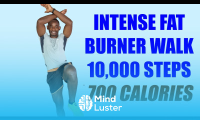 INTENSE FAT BURNER Walk at Home Workout  Walk 10 000 Steps and Melt 700 Calories 
