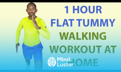 1 Hour FLAT TUMMY Walking Workout at Home Walk 7 000 Steps and Burn 500 Calories