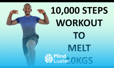 FUN 10 000 Steps Walking In Place Workout to Burn 10KGS800 Calories