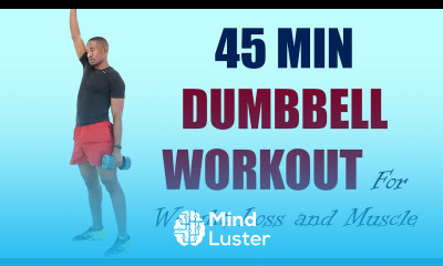 45 Minute Beginner Dumbbell Workout for Weight Loss and Muscle Gain  310 Calories 