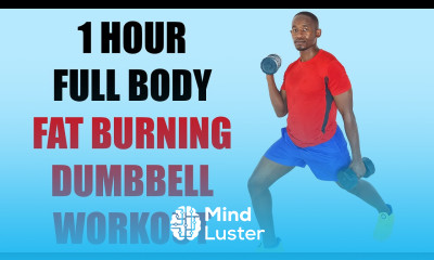 1 HOUR Full Body Fat Burning Dumbbell WorkoutNo JumpingNo Repeat