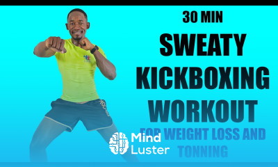 30 Minute SWEATY KICKBOXING WORKOUT for Weight Loss and Toning