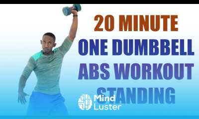 20 Minute One Dumbbell Abs Workout Standing Flat Abs Workout with Dumbbells