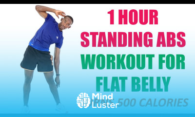 1 Hour Standing Abs Workout for Flat Belly  500 Calorie Workout 