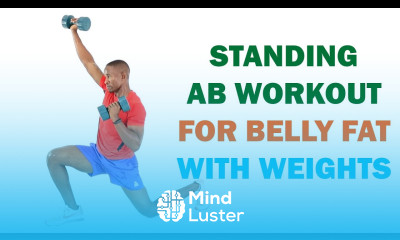 20 Minute Standing Ab Workout for Belly Fat with Weights  180 Calories 
